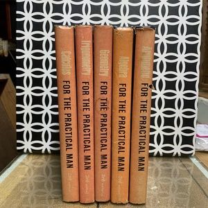 Vintage book set 3rd edition Mathematics for Self Study 1962 original jackets!